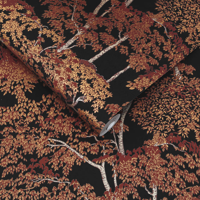 Graham & Brown Vliesbehang - Idyll Tree Alizarin - 10mx52cm