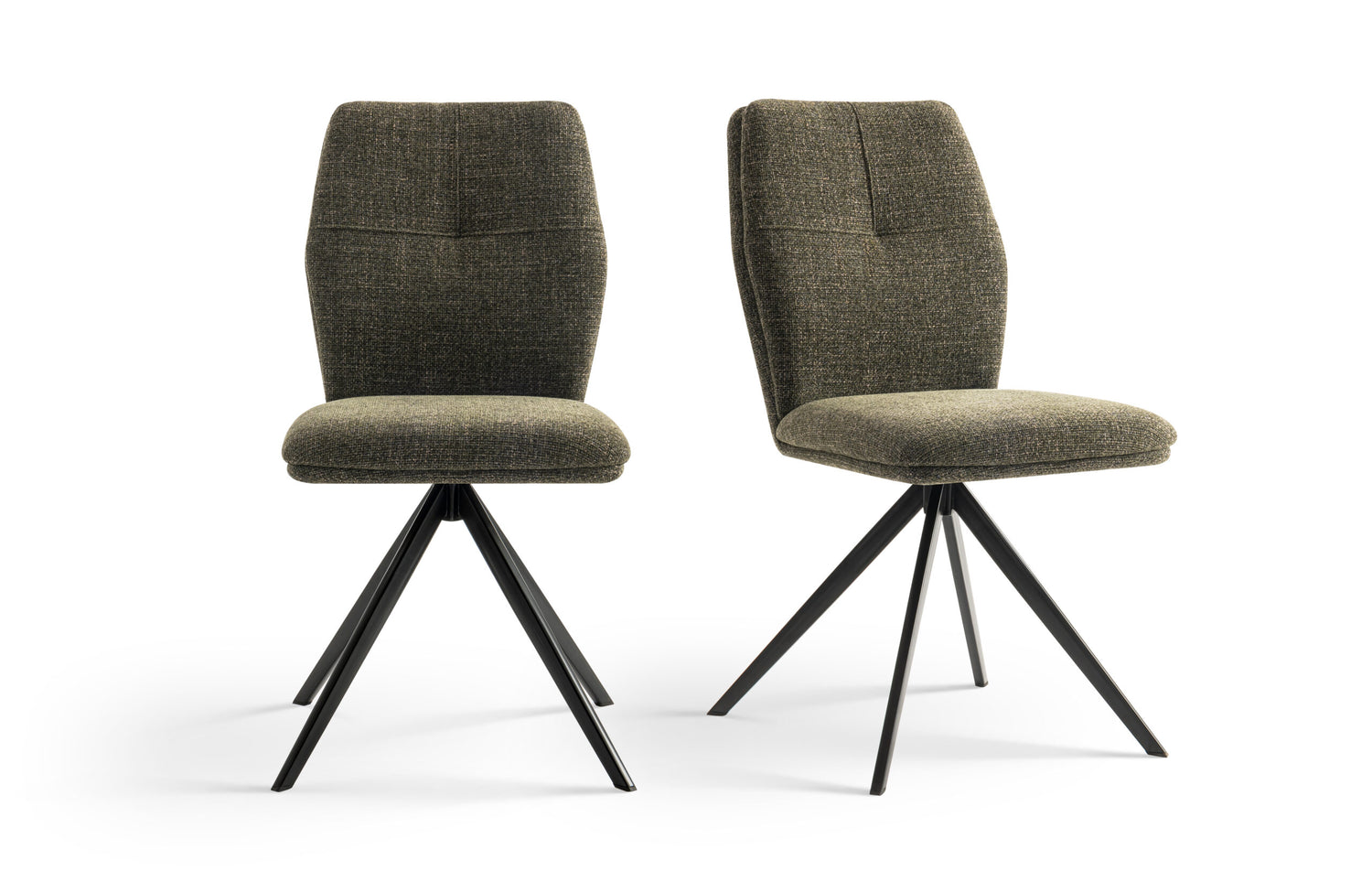 Furnihaus Eetkamerstoelen set van 2 - Emma - Groen - Stof