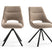 Furnihaus Eetkamerstoelen set van 2 - Tosca - Taupe - Stof