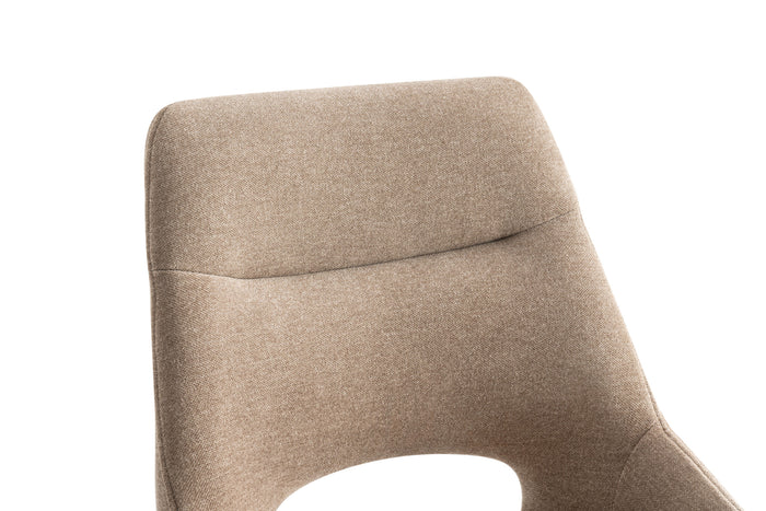 Furnihaus Eetkamerstoelen set van 2 - Tosca - Taupe - Stof