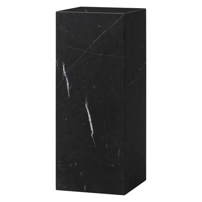 Audo Copenhagen Plinth Pedestal bijzettafel zwart Marquina marmer