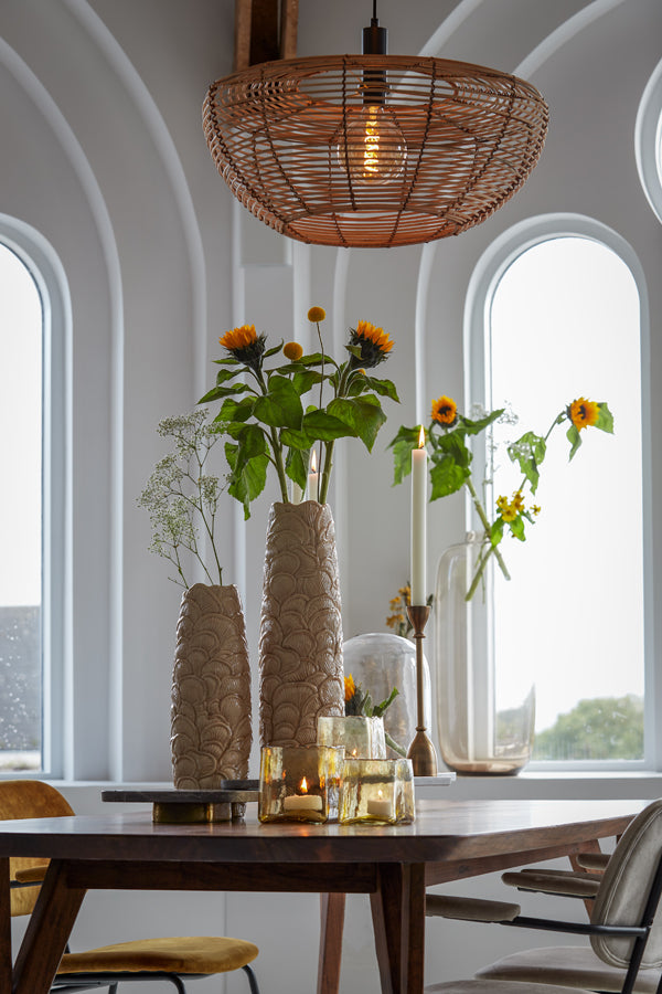 Light & Living Light&living Hanglamp Ø50x20 cm MILAN rotan naturel