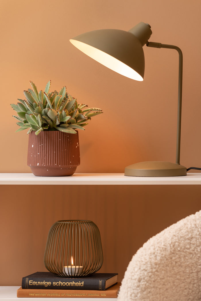 Leitmotiv - Tafellamp Casque - Groen - 180x32x49cm