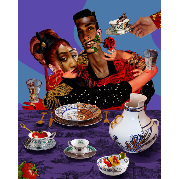 Hybrid koffiekop en schotel Leonia