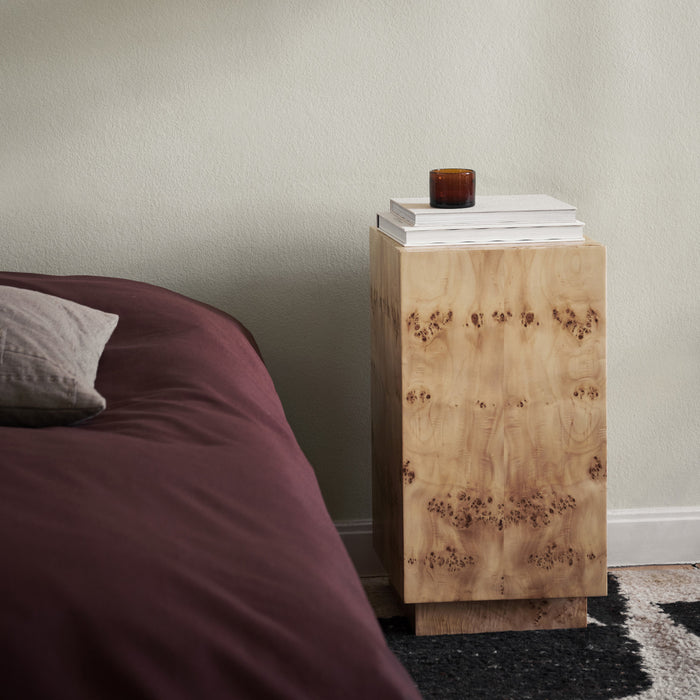 ferm LIVING Burl Bijzettafel Pillaar - Naturel
