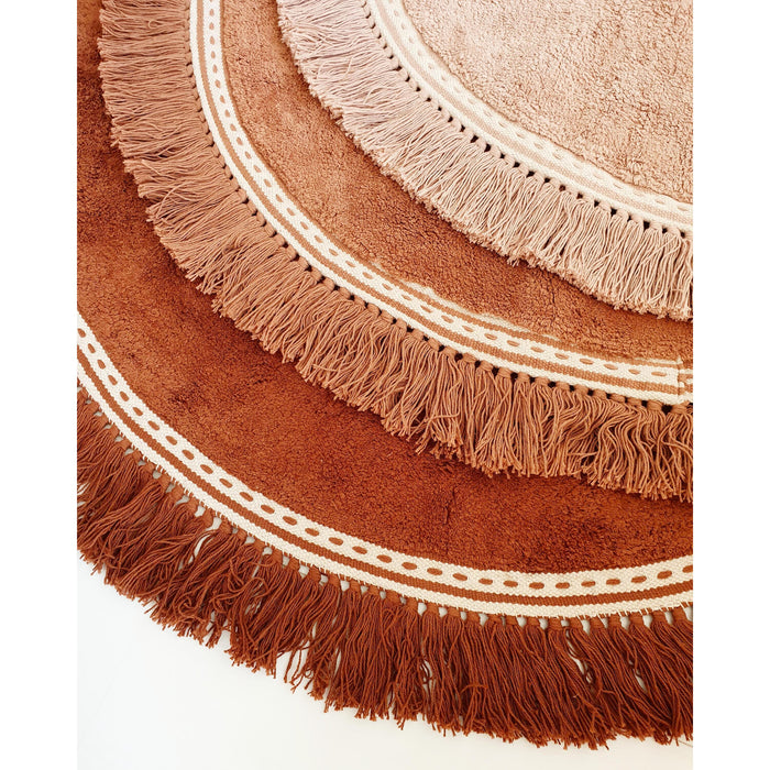 Anna vloerkleed kindervloerkleed Ø110 old pink