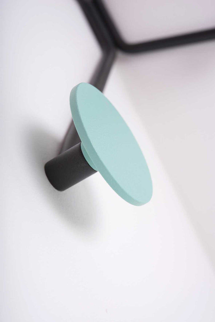 Hook wandkapstok buitenhoek roze