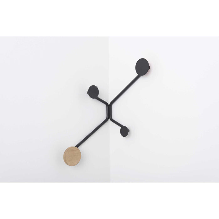 Hook wandkapstok binnenhoek roze