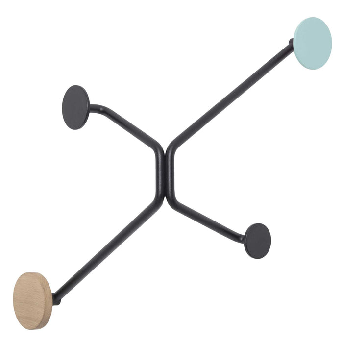 Hook wandkapstok buitenhoek groen