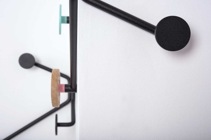 Hook wandkapstok binnenhoek groen