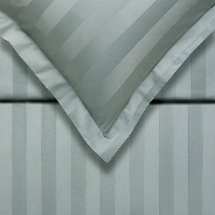 Vandyck Purity Stripe Dekbedovertrek 200 x 200/220 cm - Celadon Green