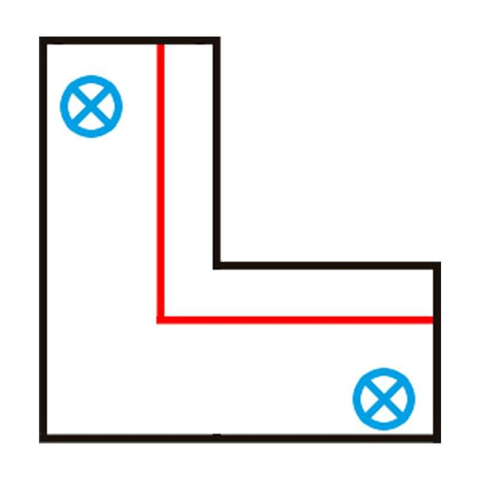 QAZQA L-Koppelstuk voor 3-fase rail zwart rechts - 3-Phase