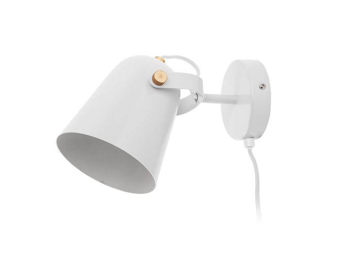 Leitmotiv - Wall lamp Steady metal matt white