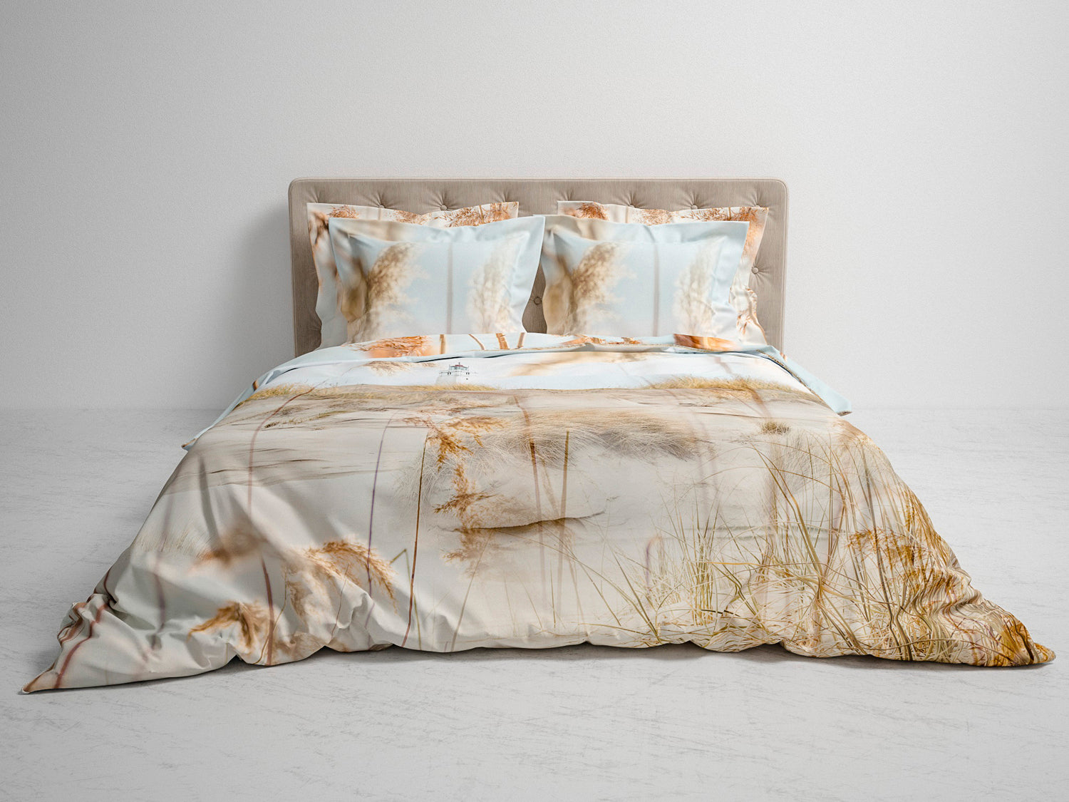 Heckett Lane Dekbedovertrek Katoen Satijn Ubon - cloud sand