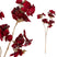 PTMD Hydrangea Flower Hortensia Kunsttak - 33 x 23 x 61 cm - Rood|goud