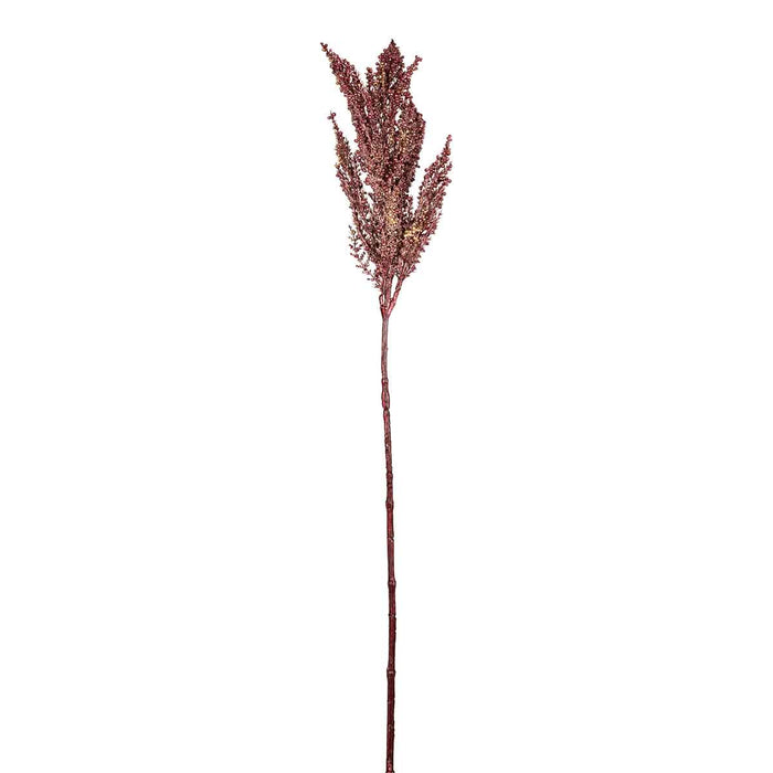 PTMD Leaves Plant Pampas Gras Kunsttak - 34 x 10 x 83 cm - Bordeaux