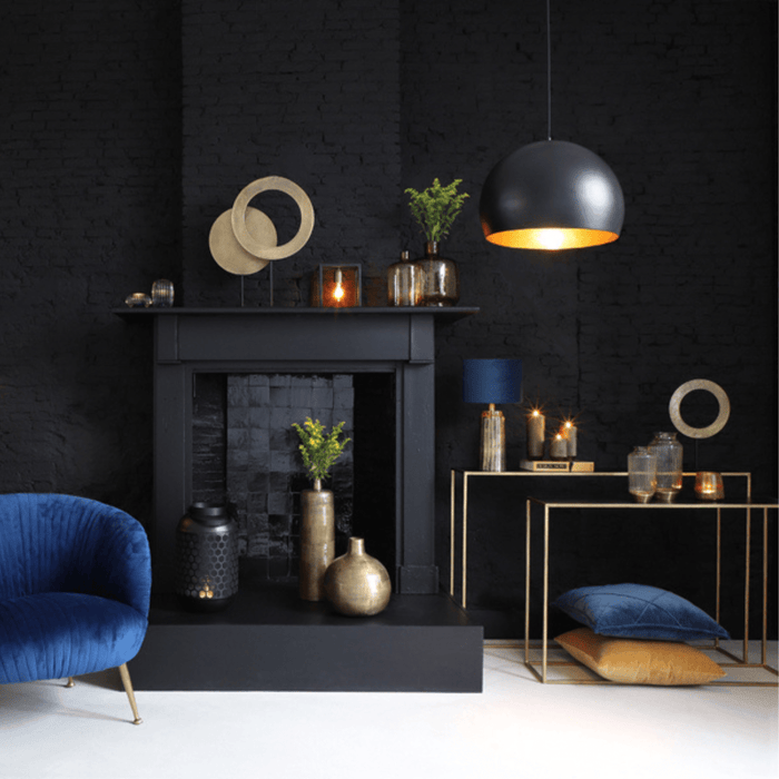 Light&living Side table S|2 100x25x70+120x25x80 cm BOCA m.zwart was...