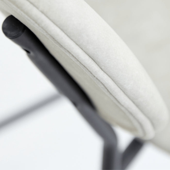 Light&living Barkruk 55x45x92 cm EMMA velvet zand-donker grijs