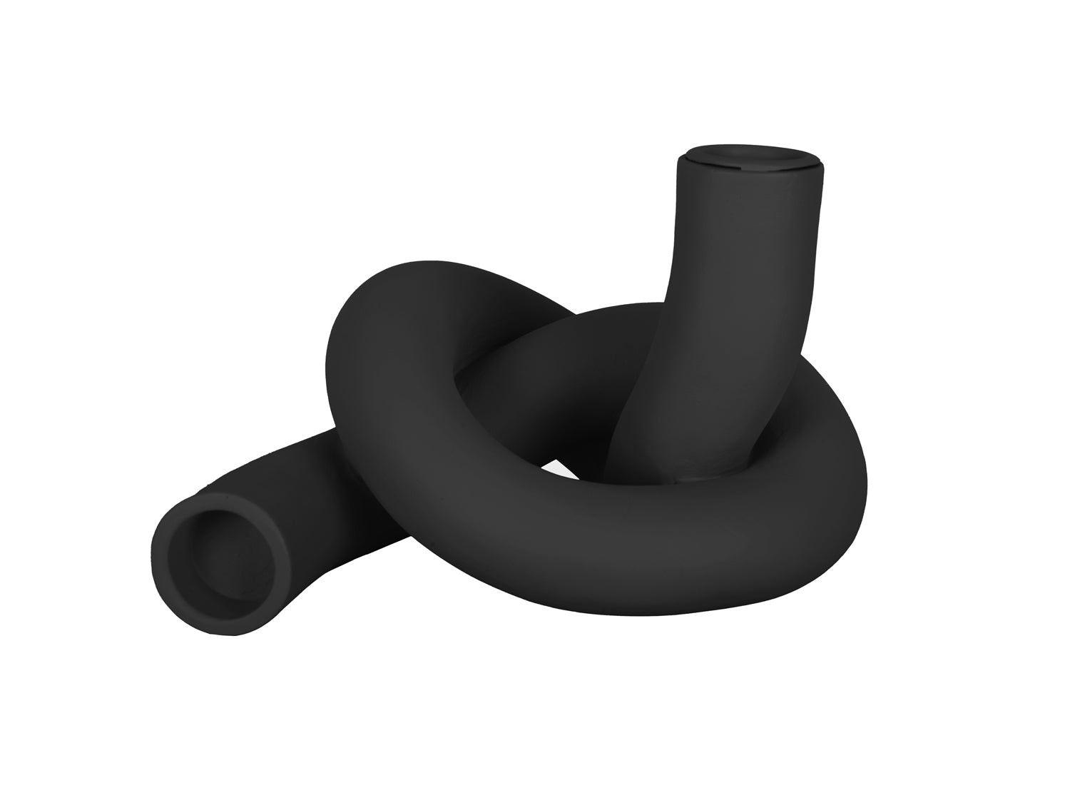 present time - Kandelaar Knot - Zwart - 13,3x10x18,2 cm