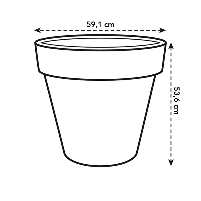 elho Pure Round Bloempot Ø 60 cm - Antraciet