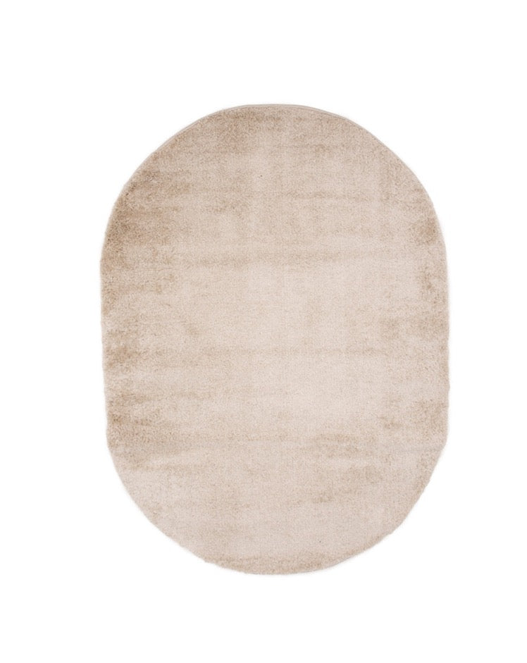 Rebellenclub Dorris Vloerkleed Ovaal 340x240- Beige