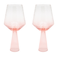 Brût Homeware, Wijnglas Claude, roze, set van 2