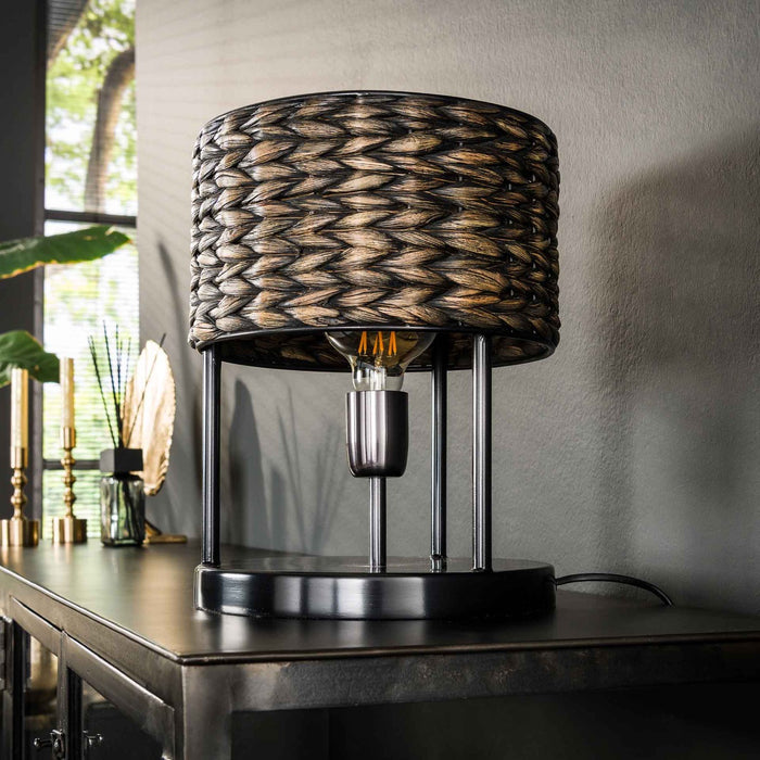 Fraaai - Lucy tafellamp 1L - zwart nikkel