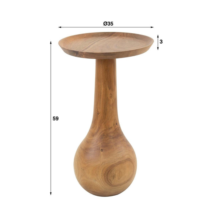 Fraaai - Anantoli ronde bijzettafel - Ø35 cm - naturel