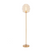 Light & Living Misty vloerlamp Ø30x160 cm - amber|goud