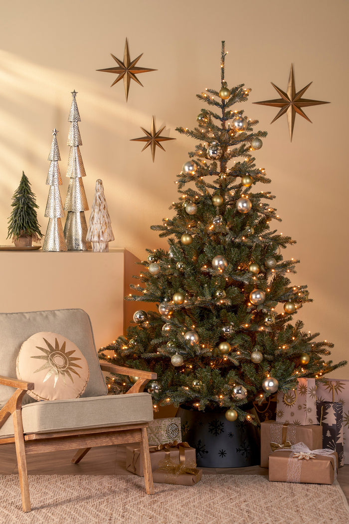 House of Seasons Kerstboomrok - L50 x B38 x H26 cm - Metaal - Zwart