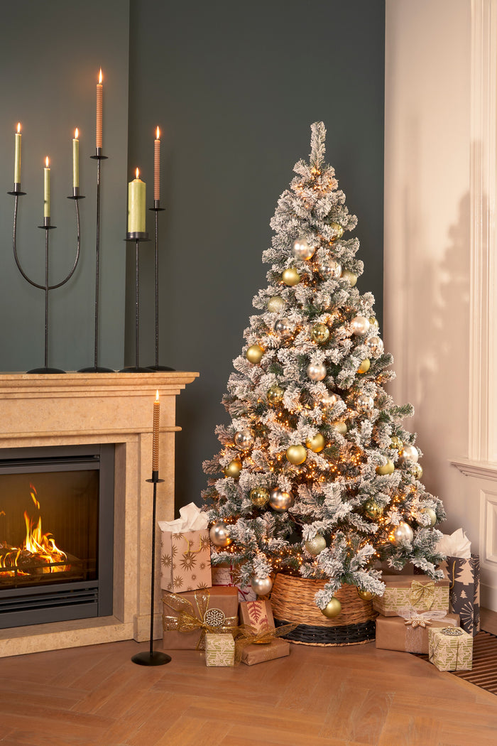 House of Seasons Kerstboomrok Opvouwbaar - H26 x Ø58 cm - Zwart
