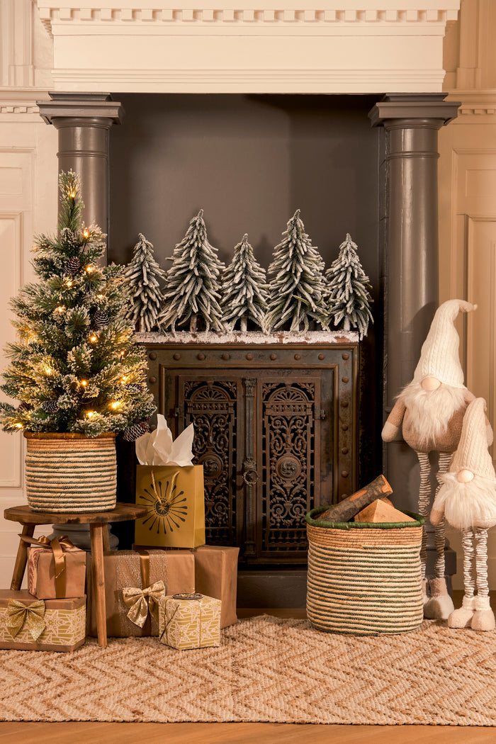 Black Box Trees Vandans Kunstkerstboom in Pot met LED - H90 x Ø48 cm