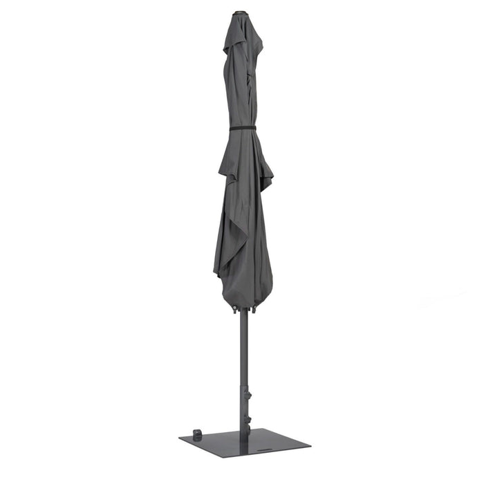 WOOOD Parasol Buiten Lyon - Aluminium - Antraciet - 180x200x300