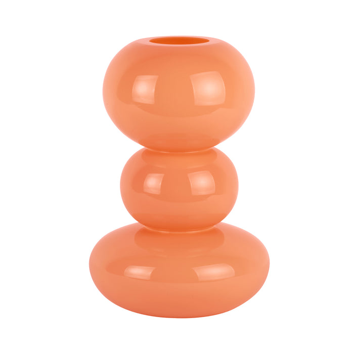 present time - Vaas Bubbles - Oranje - 19x19x30cm