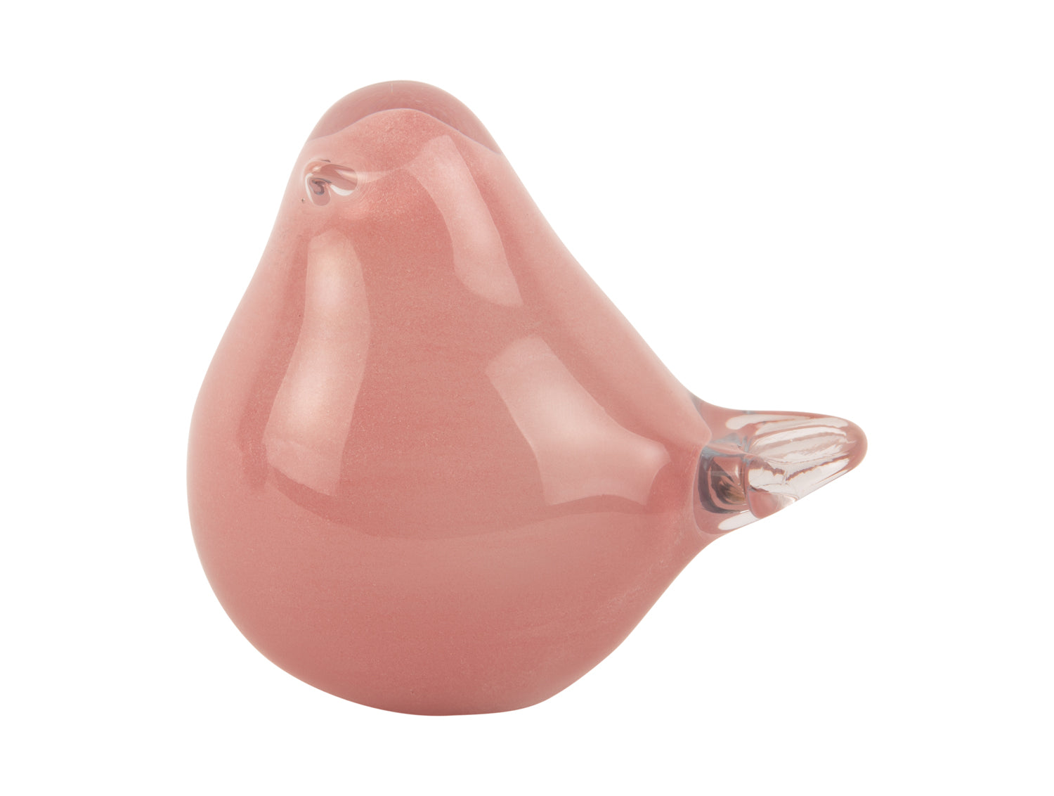 present time - Ornament Fat Bird - Roze - 14x8x12cm