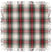 Unique Living - Tafelkleed Xmas Tartan - 90x90cm - White