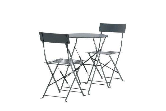 Nest outdoor Lovisa metalen tuinset donkergrijs