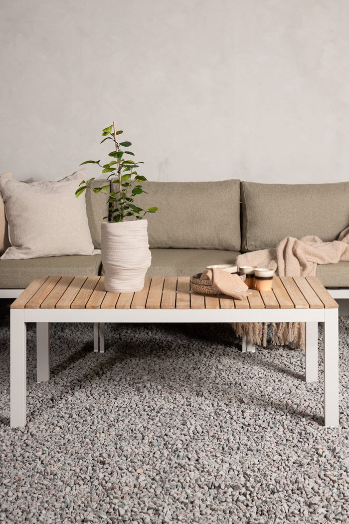 Nest outdoor Milena aluminium tuin salontafel beige - 120 x 70 cm