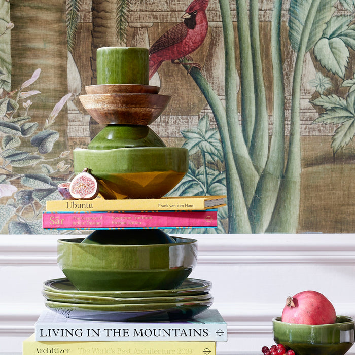 Mica Decorations Rhea Dinerbord - Ø27,5 cm - Keramiek - Groen