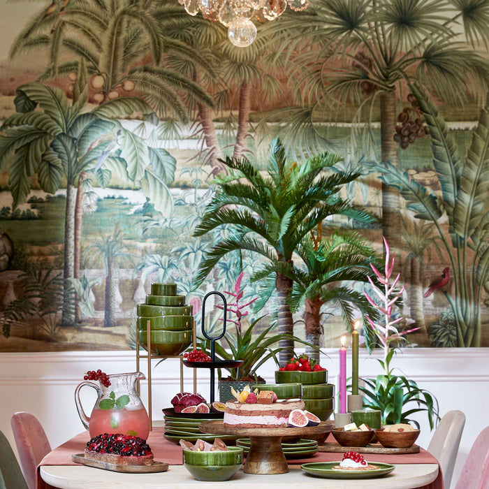 Mica Decorations Rhea Dinerbord - Ø27,5 cm - Keramiek - Groen