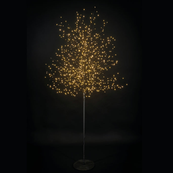 Kerstboom LED Fausto L zwart-L50B50H180CM