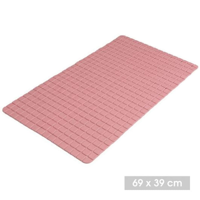 Urban Living Badkamer anti slip mat - rubber - oud roze - 39x69cm