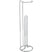 MSV Wc|toiletrolhouder reservoir - metaal - zilver - 54 cm - 4|5 rolle