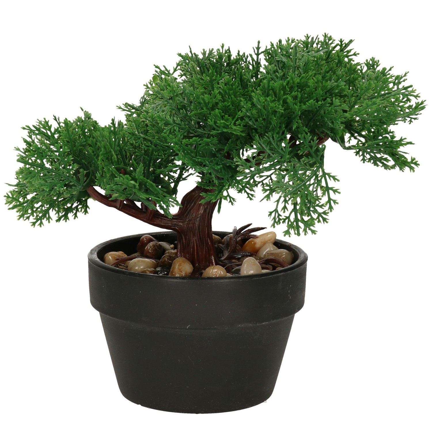 H&S Collection Kunstplant Bonsai boompje in pot - Japans - 19 cm