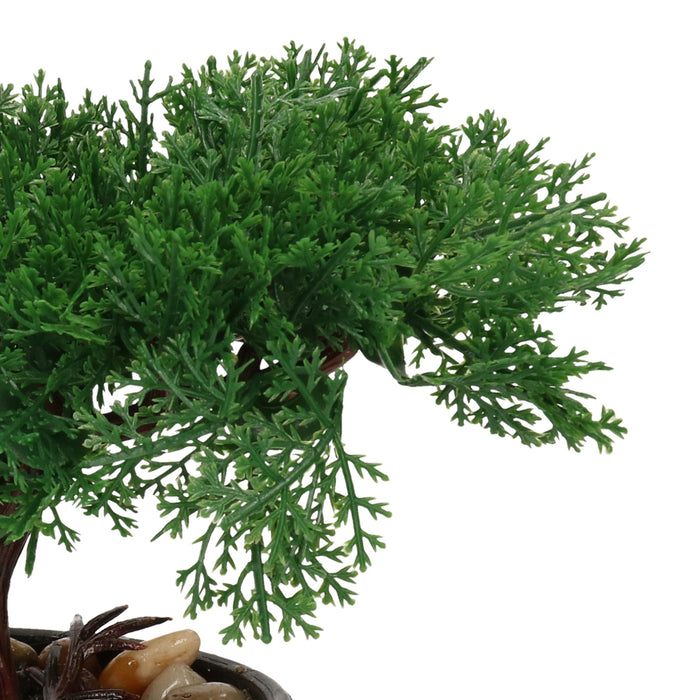H&S Collection Kunstplant Bonsai boompje in pot - Japans - 19 cm