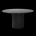 HKliving Pillar Eettafel - Ø 140 cm - Zwart
