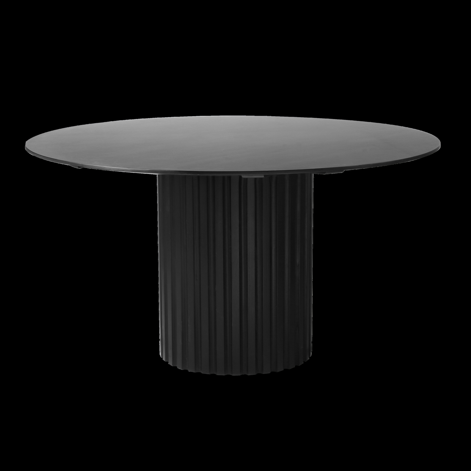 HKliving Pillar Eettafel - Ø 140 cm - Zwart
