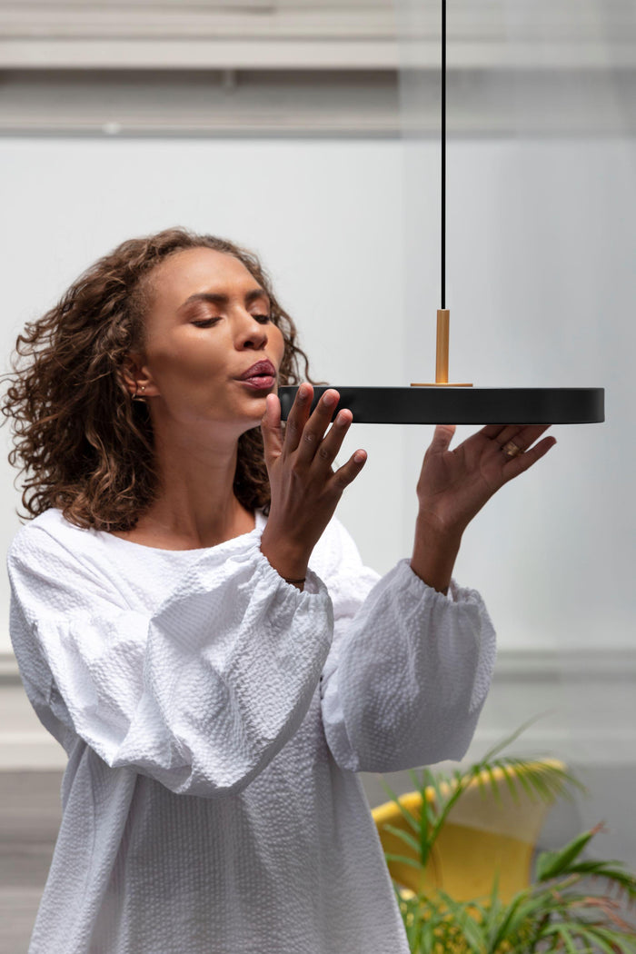 Umage Asteria Plus hanglamp LED mini Ø31 messing|Black