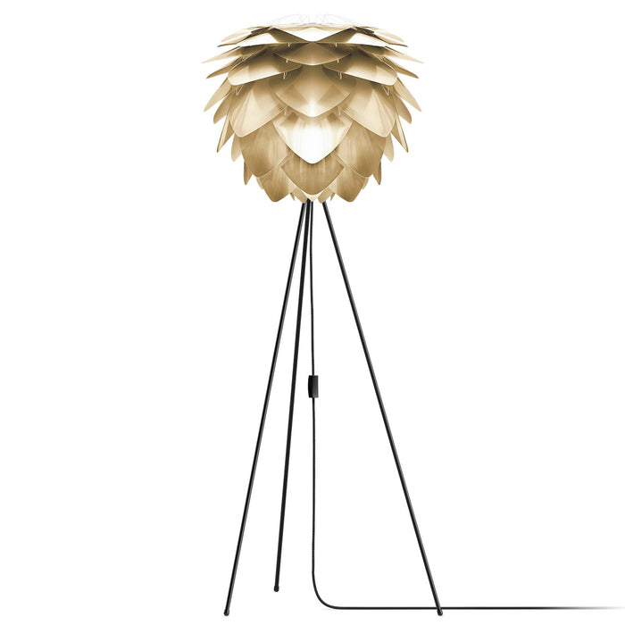 Umage Silvia Medium Tripod vloerlamp Ø50 zwart onderstel, messing