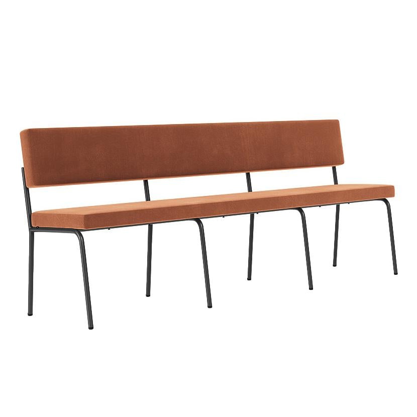 FÉST Monday eetbank 200 zwart Royal 160 magnolia